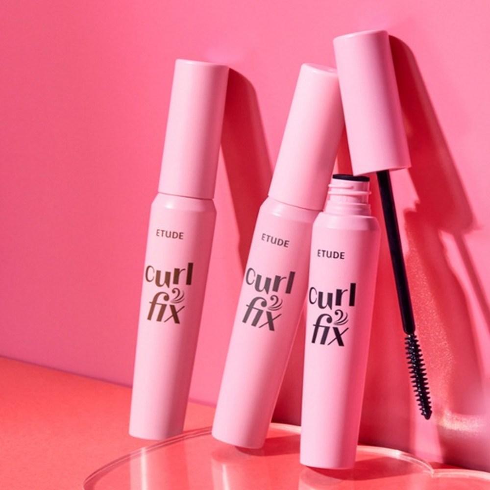 Etude Curl Fix Mascara 8g + Eyelash Curler Set, 01 Black, 2 sets