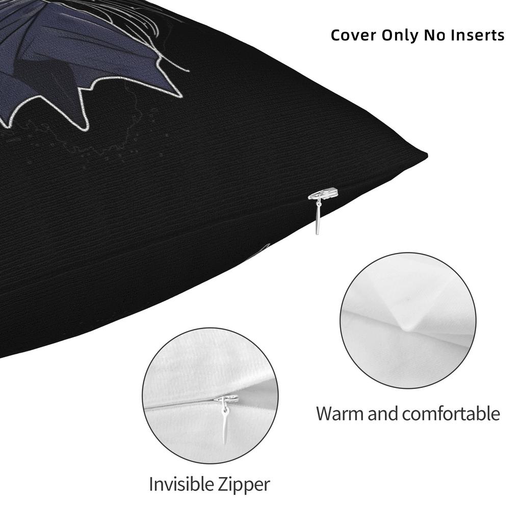Hollow Knight Silksong Hornet Shade Square Pillow Case Polyester Decorative Pillow Game Cartoon Funny Pillowcase