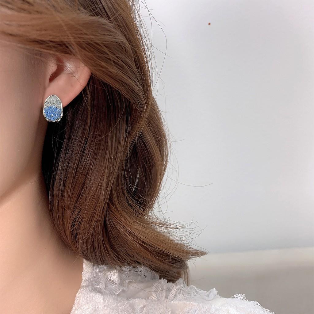 Orecchini in Cristallo Gradiente da Donna, Orecchini Dolci e alla Moda Giapponesi e Coreani, Orecchini di Alta Gamma per il Pendolarismo