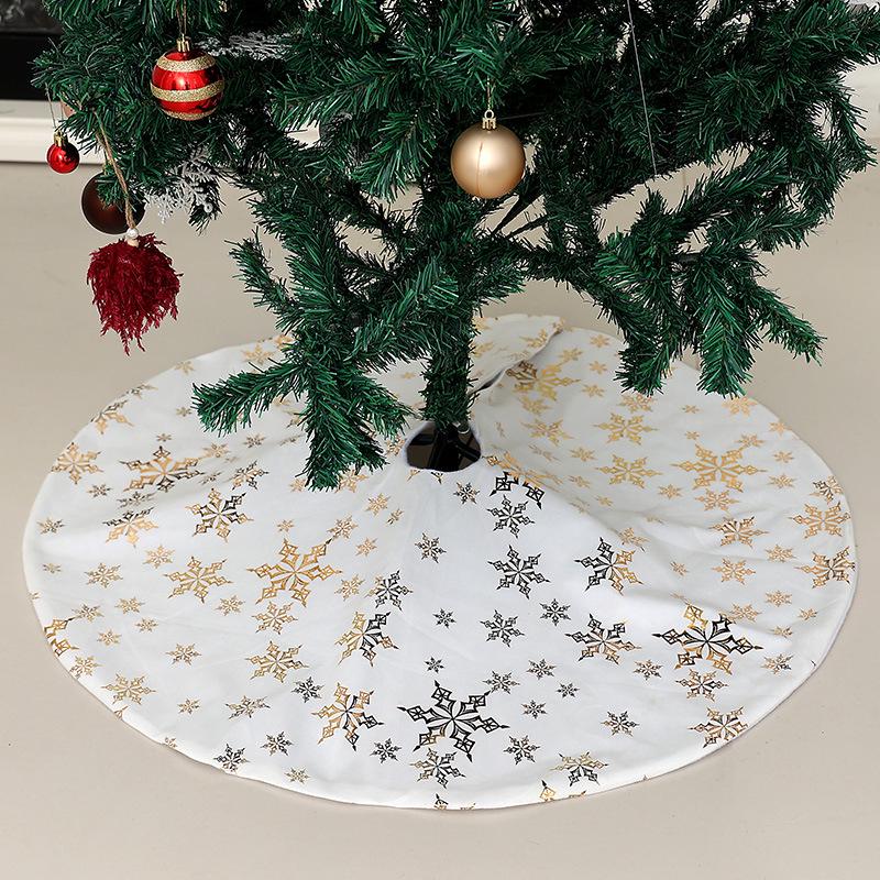 Creative Cartoon Print Christmas Tree Skirt - Festive Home & Party Decoration