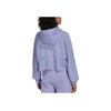 Adidas X Stella McCartney Cr Hood Print Drawstring Zip Jacket Women Outerwear Purple IB5892