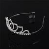 Hair Hoop Headband for Women Crystal Crown Tiara Hairband Princess Headdress