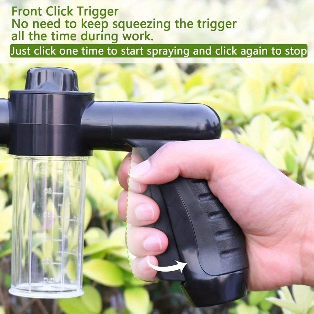 1pc Hose Soap Sprayer Nozzle 8 Patterns, Car Wash Soap Sprayer Foam Sprayer Gun with Soap Dispenser, Garden Hose Nozzle Sprayer
