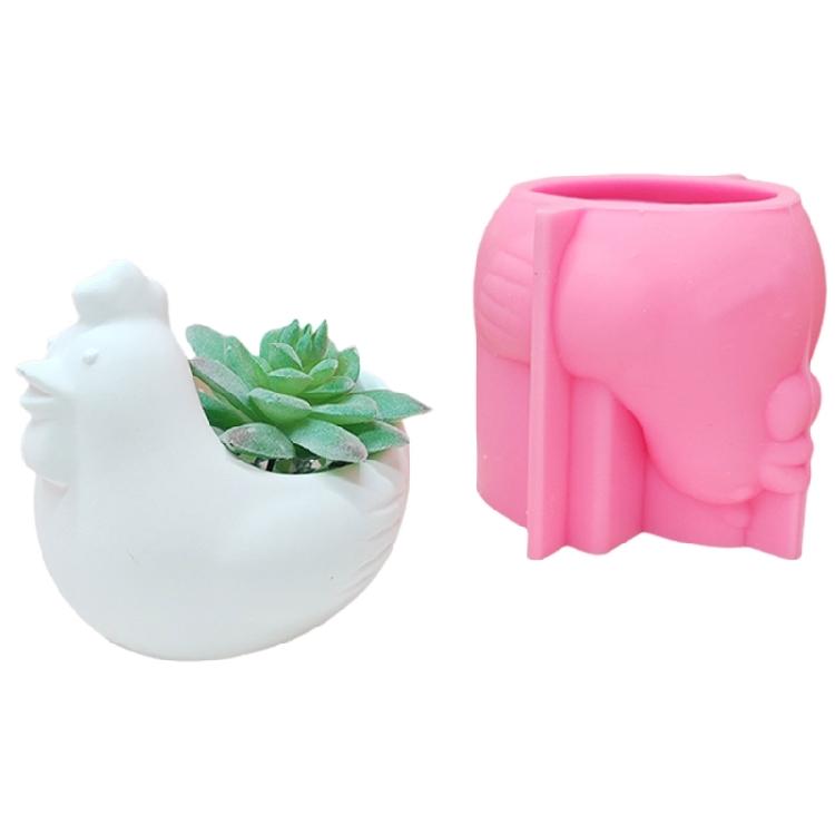 Animal Shaped Silicone Molds Succulents Planter Molds Cement Clay Mould for Epoxy Resin Candle Holder Home Decoration
