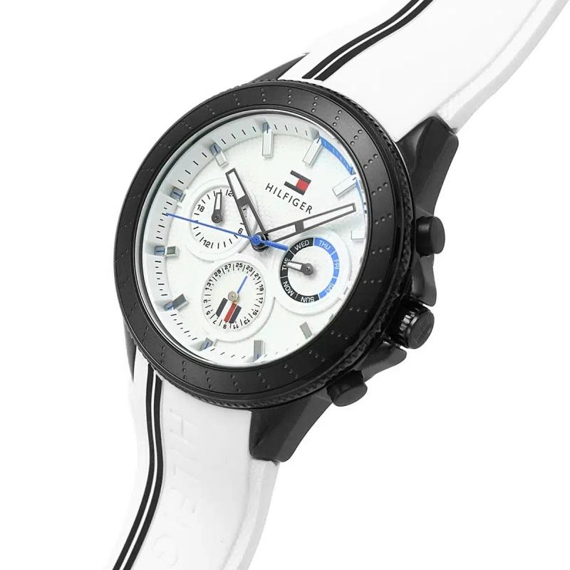 Tommy Hilfiger Weiß, Herren-Quarz-Uhr,1791862