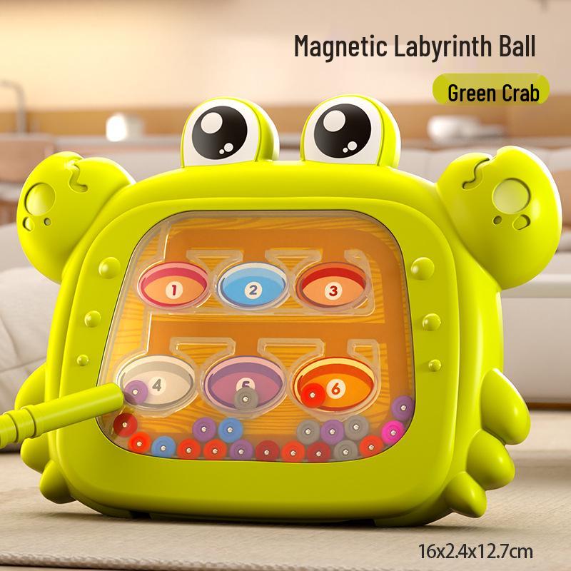 Magnetic Bead Maze Toy: Children's Educational Puzzle for Concentration and Number Mastery with Magnetic Pen Control