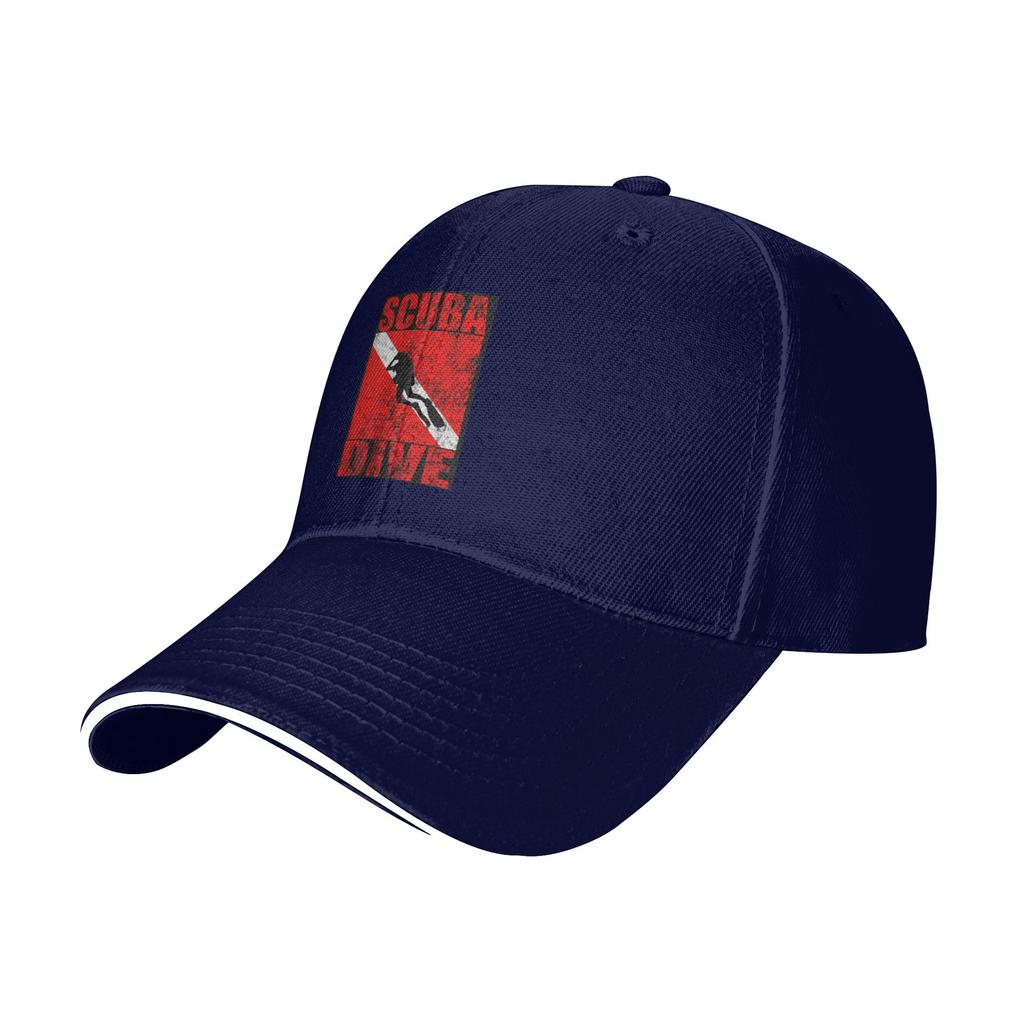 Scuba Dive Diver Down Flag Diving Gear Cap Casual Baseball Caps Adjustable Hat Hip Hop Summer Unisex Baseball Hats Customizable