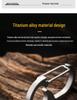 Titanium Alloy Multifunctional Car Keychain & Bottle Opener for Outdoor Use