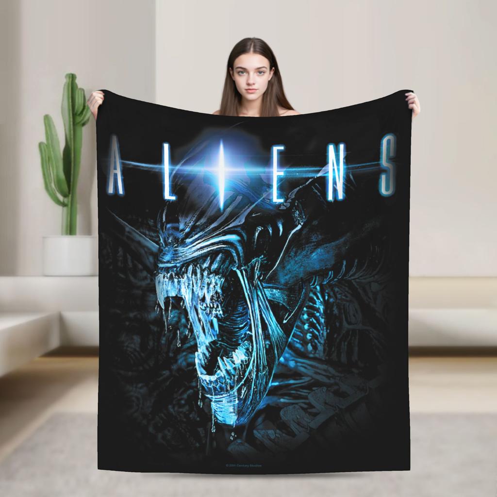 Aliens Earth Xenomorph XX121 Multi Pose Blanket Cover Flannel Soft Throw Blanket for Bedspread Quilt Multifunction