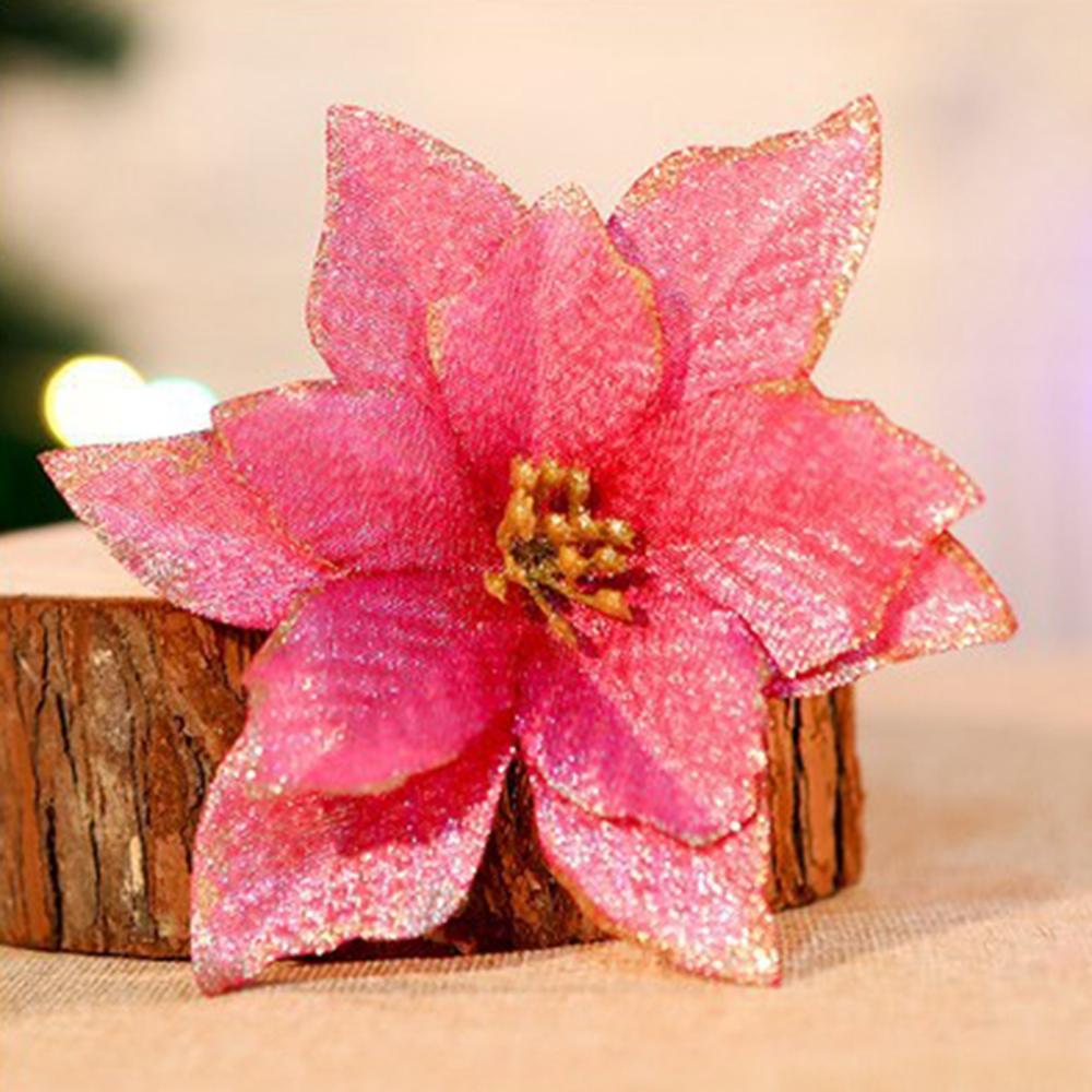 1 x Weihnachtsschmuck, 13 cm, Weihnachtsblume.