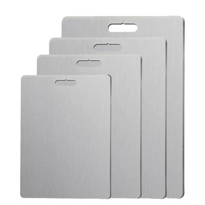 Cutting Board Stainless Steel  Chopping Board Kitchen Kneading Dough Board  Double Sided Chopping Board For Meat Kitchen Tools