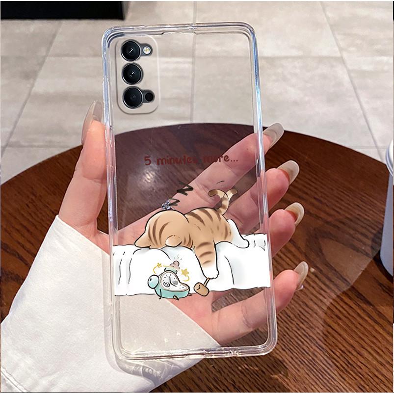 For Oppo Reno 4 Pro / Reno4 4G Case Luxury Cute Love Rabbit Funny Clear Soft Silicone Cover OPPO Reno4 Pro Reno4Pro Phone Casing