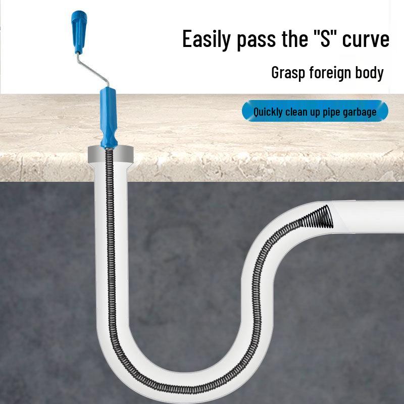 Sewer and Toilet Unclogging Tool - Kitchen and Bathroom Pipe Dredger for Blockages