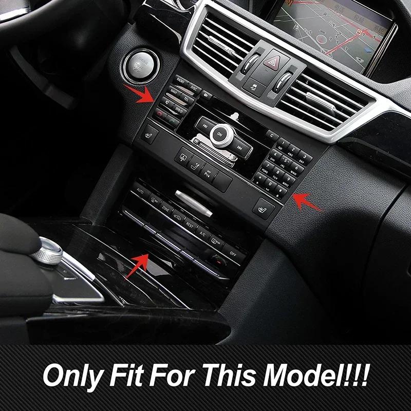 Decorazione Cornice Pannello Pulsanti Controllo CD Climatizzatore Consolle Auto Per Mercedes Benz Classe E W212 2009-2011 Colore Fibra di Carbonio