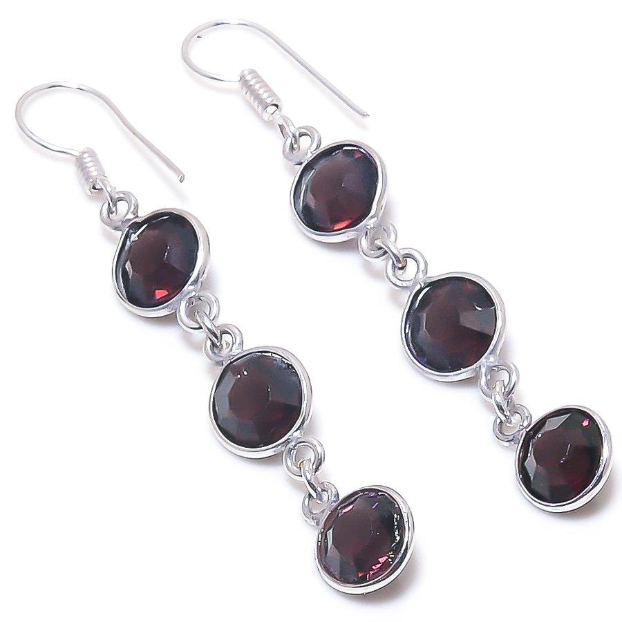 

Amethyst Handmade 925 Sterling Silver Jewelry Earring 2.29 k9T76