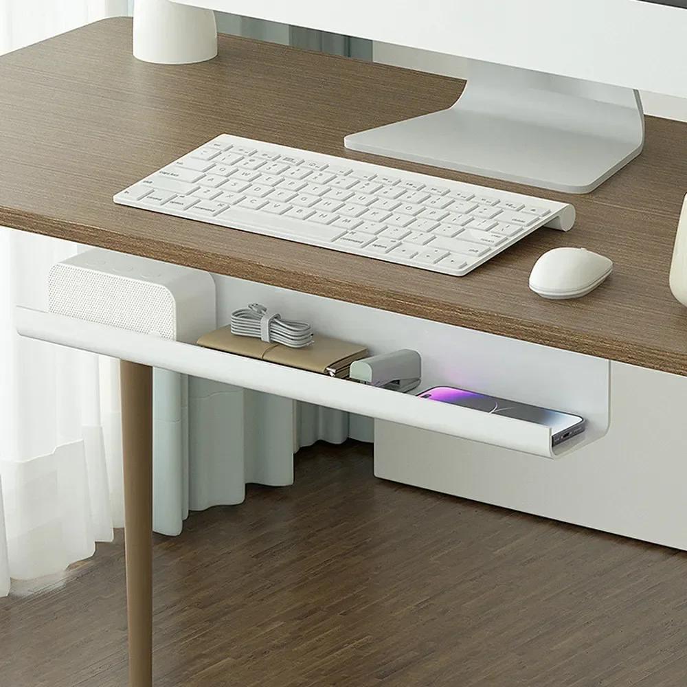 Organizador de cabos sob a mesa Bandeja de cabos sob a mesa Organizador de fios Não deixa rastros Bandeja de proteção de design alargado para várias mesas