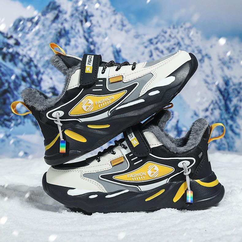 Children's Cotton Shoes: 2026 Autumn/Winter New Style for Medium & Large Kids - Running, Student, Snow Boots