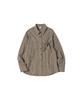 COMONINOZ W Check Shirts [Brown]