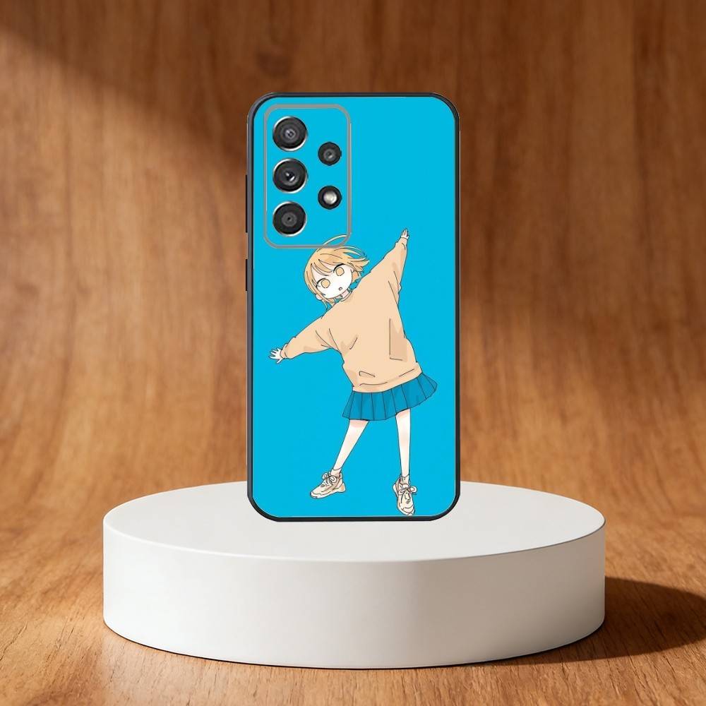 Blue Box Anime Cute Phone Case For Samsung S25,S24,S21,S22,S23,S30,Ultra,S20,Plus,Fe,Note,10,9,5G Black Cover