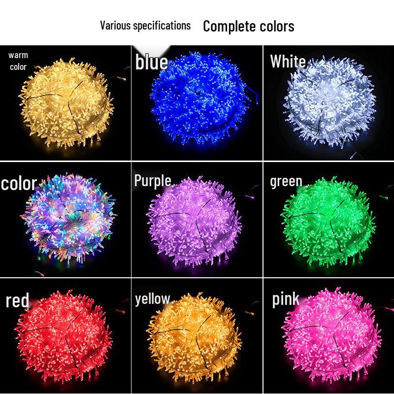 Wodoodporne girlandy LED Gwiaździste Niebo na energię słoneczną - Kolorowe zewnętrzne światła dekoracyjne