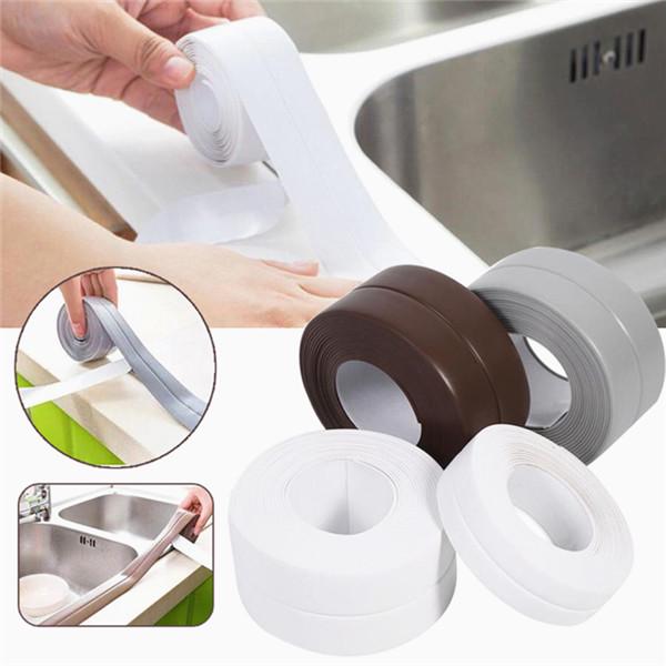 Buy PVC Material Kitchen Bathroom Wall Sealing Tape Waterproof Mold