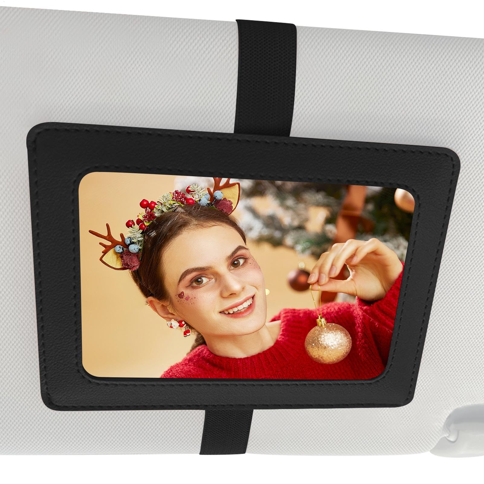 

Zibeem Car Visor Photo Frame, Sun Visor Photo Frame, Car Visor Picture Frame, 5 inch Family Photo, Pet Picture Landscape Please refer to the description чёрный