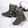 Camouflage Couple Snow Boots: Warm, Cold-Proof, Plus Velvet for Outdoor Hiking and Mountaineering.