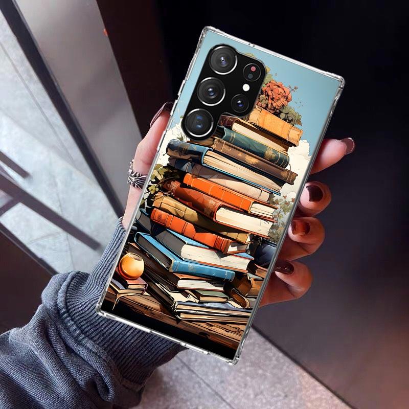 Lies Bücher Illustration Lesen Handyhülle Für Samsung Galaxy S23 S24 S25 Edge S26 Ultra S22 + S21 Plus S20 FE Hülle Silikon Pr