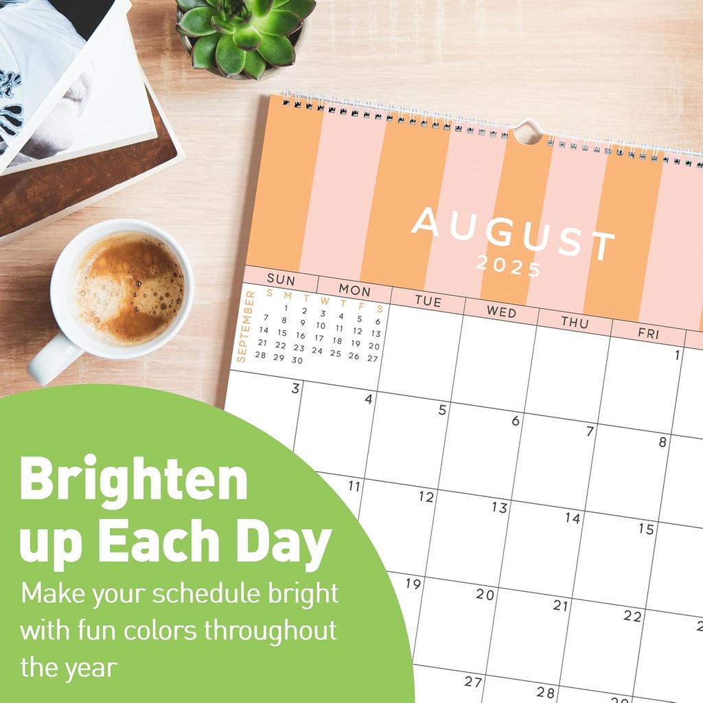 S&O Palm Beach 2026 Wall Calendar - Tear-Off Monthly Calendar through December 2026-18 Month Academic Wall Planner - Hanging Organizer to Track