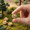 Mini-Katzenpfoten-Harzsteine, Miniatur-Katzenpfoten-förmige Gartenstatue, Niedliche Landschaftssteine für Rasen, Weg, Hof, Hinterhof, Pflanzgefäße, Terrarium, Bastelarbeiten