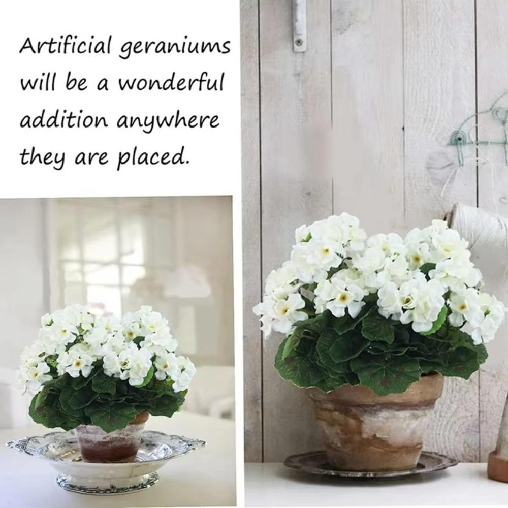 Fiori di Begonia di Seta Piante Artificiali 35CM Composizione Floreale per la Casa per Matrimonio Decorazioni per la Casa