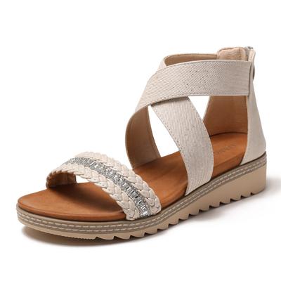 Women's Summer Bohemian Open-toe Sandals with Sponge Soles and Roman Sandals