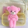 Animal Bow Bear Doll Keychain Stuffed Animals Bear Bag Pendant  Home Desk Decor