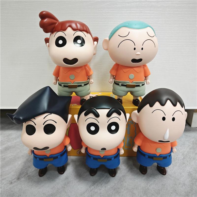 Whimsical Crayon Shinchan Explorer Figurines Colorful Pvc Model Set For Enthusiasts