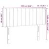 VidaXL Tête de Lit à LED Meuble de Chambre à Coucher Accessoire de Lit Simple Tête de Cadre de Lit Intérieur Bleu 3123470