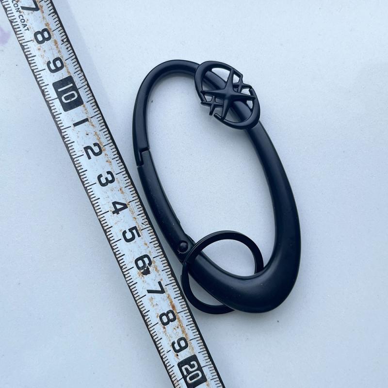 Zinc Alloy Bag Charm Trinkets Keychain Cross Carabiner Keychain Camping Hiking Outdoor Climber Waist Pendant Accessories Gift