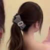 Plastic Bow Banana Clip Elegant Ponytail Holder Fashion Women Vertical Clip  Banquet
