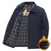 Men's Mid-Age & Senior Cotton Padded Jacket - Autumn/Winter Snap-Button Casual Jacket