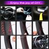 Husa Negră din Piele Microfibră pentru Volanul Mașinii BMW M Sport M3 E90 E91 E92 E93 E87 E81 E82 E88 X1 E84