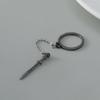 Gothic Cross Sword Ring for Women - European & American INS Style with Chain Tassel & Skull Design