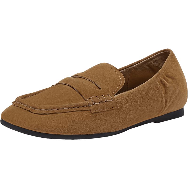 Basto Vintage Square Toe Loafer Flats 38