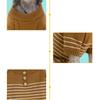 Classic Striped Knitted Pet Sweater with Buttons Two-Legged Warm Winter Clothing for Cats and Dogs Cozy Soft Yarn Apparel Cold Weather Wear