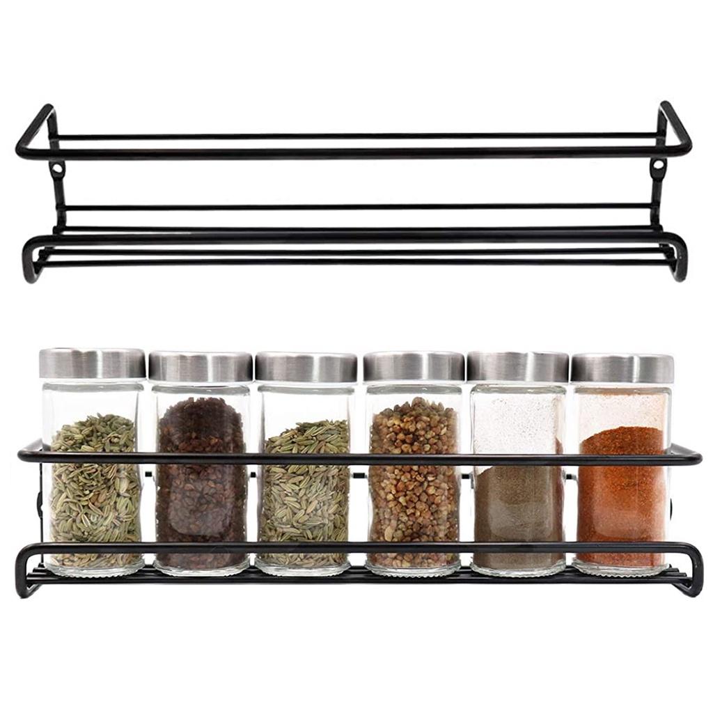 Non 1pcs Perforated Metal Kitchen Shelf For Minimalist Wall Mounted Home Storage