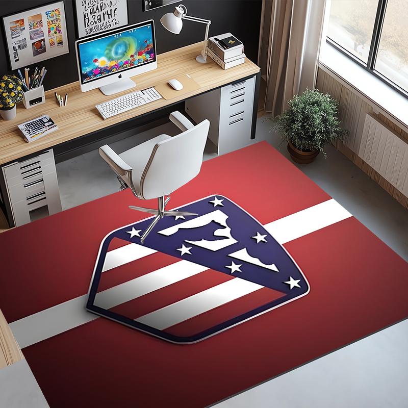 Tapis Motif Club de Football, Tapis Intérieur/Extérieur, pour Pique-nique, Salle de Jeux, Chambre à Coucher, Bureau, Salon, Tapis Décoration de Maison, Cadeau d'Anniversaire