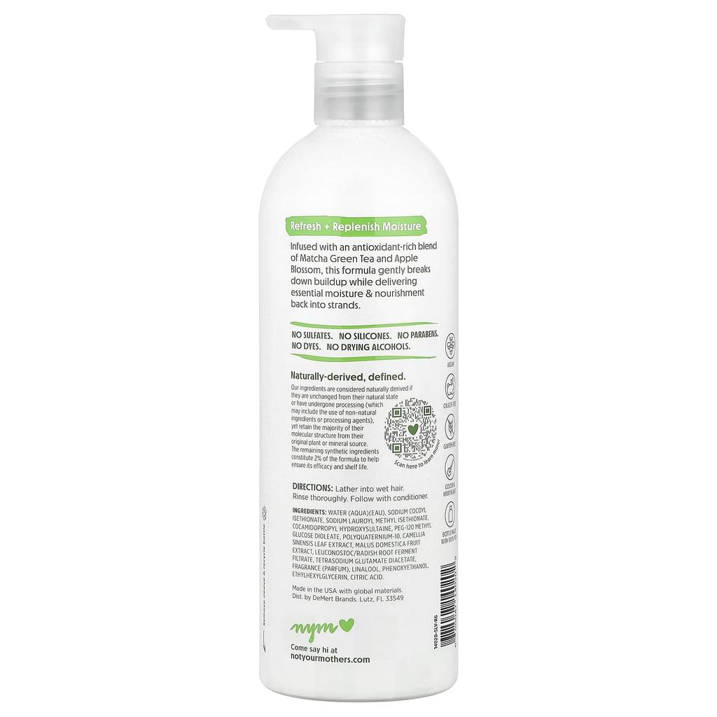 Not Your Mother'S, Daily Nutrition Shampoo, Matcha Green Tea & Apple Blossom, 450Ml(15.2Fl Oz)