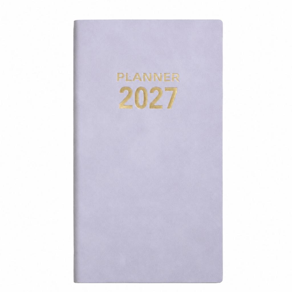 English Daily Planner Notebook Compact A6 Portable for Study