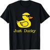 Just Ducky Cool Rubber Yellow Duck Childish Graphic Design T-Shirt