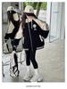 Girls' 2024 Winter Cotton-Padded Baseball Jacket