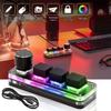 Makro-Tastatur 3 Tasten 1 Drehregler Benutzerdefinierte Programmierung Mechanische Tastatur Hot-Swap USB Bluetooth Tastaturblock Einhand-Mini-Gaming-Tastatur