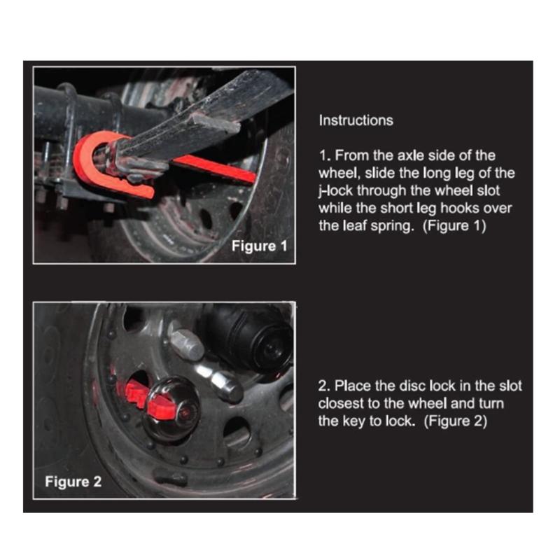 High Strength Carbon Steel Anti Rear End Wheel Lock For Trucks Featuring Quick Easy Installation And Impact Protection